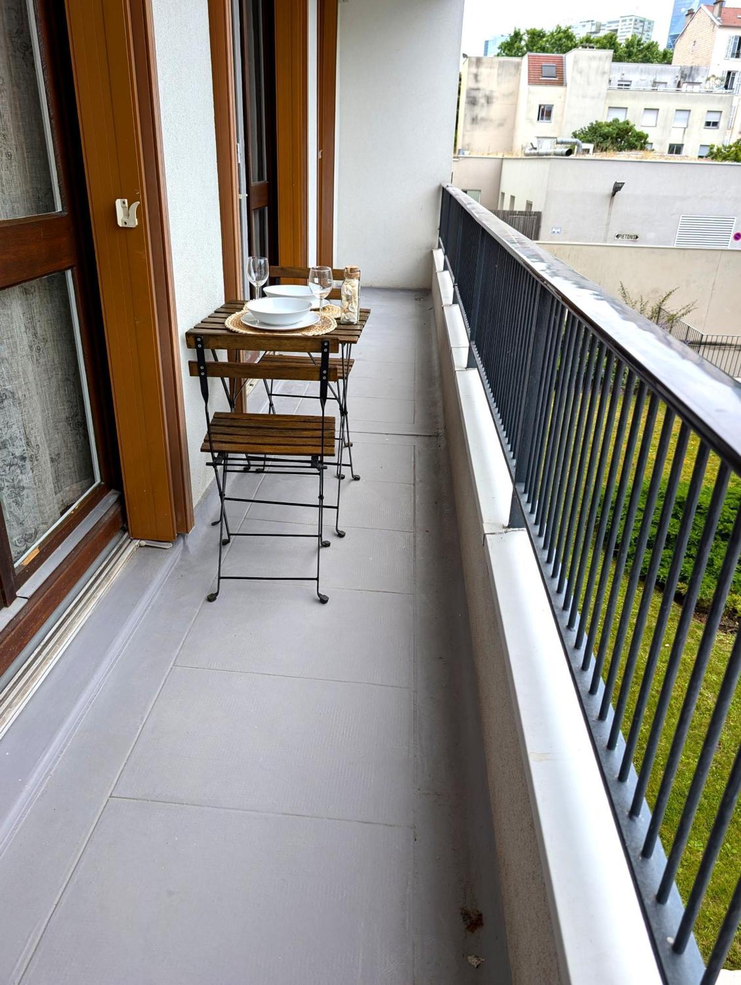 Apartamento Evasion La Defense - Balcon & Wi-Fi, A 10 Min De Paris Courbevoie Exterior foto